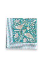 Charger l'image dans la galerie, Serviette de table Paradis blockprint en coton imprimé