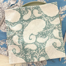 Charger l'image dans la galerie, Serviette de table motif cashemire blockprint en coton imprimé