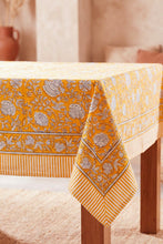 Charger l'image dans la galerie, Nappe Canary Coton blockprint