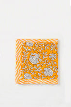 Load image into Gallery viewer, Canary table napkin Hand block printed cotton