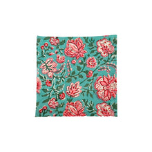 Charger l'image dans la galerie, Serviette de table Flamboyante blockprint en coton imprimé