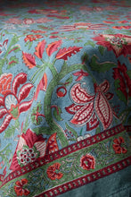 Charger l'image dans la galerie, Nappe Papyrus Ronde Coton blockprint