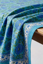 Charger l'image dans la galerie, Nappe Rhapsody ronde Coton blockprint