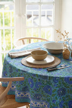 Charger l'image dans la galerie, Nappe Rhapsody ronde Coton blockprint