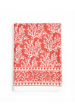 Load image into Gallery viewer, The Coral tablecloth hand block printed cotton