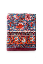 Charger l'image dans la galerie, Nappe blockprint Florescence coton imprimé
