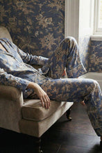 Load image into Gallery viewer, Poesie Blue Pyjamas - Set of top and trousers