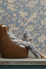Load image into Gallery viewer, Poesie Blue Pyjamas - Set of top and trousers