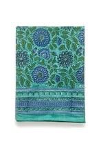 Load image into Gallery viewer, Rhapsody tablecloth hand block printed cotton