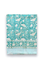 Load image into Gallery viewer, Paradis tablecloth hand block printed cotton