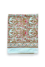 Charger l'image dans la galerie, Nappe blockprint Wildflower coton imprimé