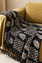 Charger l'image dans la galerie, Onyx throw hand block printed slub cotton