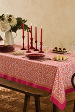 Load image into Gallery viewer, Maharani tablecloth hand block printed cotton