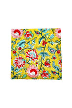 Charger l'image dans la galerie, Serviette de table Eden blockprint en coton imprimé jade