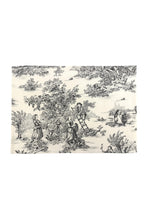 Charger l'image dans la galerie, Set de table Trianon Toile de Jouy Noir et Blanc