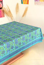 Charger l'image dans la galerie, Nappe blockprint Rhapsody coton imprimé