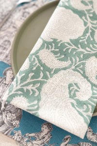 Cashemere table napkin Hand block printed cotton