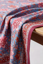 Load image into Gallery viewer, Florescence round tablecloth hand block printed cotton (Copy)

