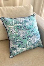 Load image into Gallery viewer, Adonis Cushion cover hand block printed cotton
