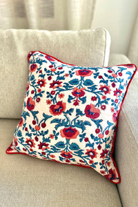 Alhambra Cushion cover hand block printed cotton