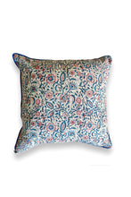 Load image into Gallery viewer, Arabesque Cushion cover hand block printed cotton
