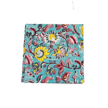 Load image into Gallery viewer, Eden table napkin Hand block printed cotton blue
