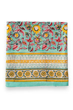 Load image into Gallery viewer, Eden tablecloth Hand block printed cotton blue
