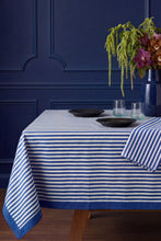 Load image into Gallery viewer, The Stripe Blue tablecloth
