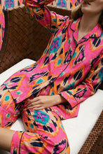 Load image into Gallery viewer, Ikat Rose Pyjamas - Set of top and trousers
