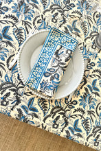 Load image into Gallery viewer, Flora table napkin Hand block printed cotton
