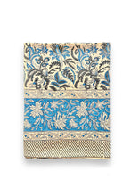 Load image into Gallery viewer, Flora tablecloth hand block printed cotton
