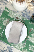 Load image into Gallery viewer, Trianon tablemat Toile de Jouy Green
