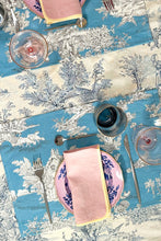 Charger l&#39;image dans la galerie, Set de table Trianon Toile de Jouy Bleu

