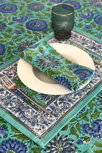 Rhapsody placemat Hand block printed cotton