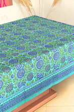 Load image into Gallery viewer, Rhapsody tablecloth hand block printed cotton
