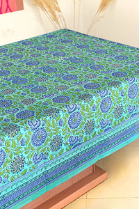 Rhapsody tablecloth hand block printed cotton